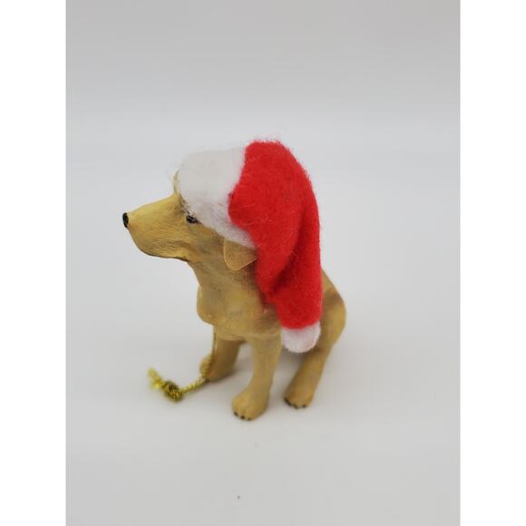 Ornament - Labrador Dog with Santa Hat - Picture 2 of 4